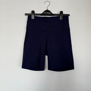 $58 Aritzia Navy Blue High Waisted Biker Shorts Size XS